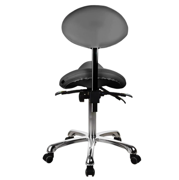 ESTHETICIAN SADDLE STOOL WITH BACKREST 1025