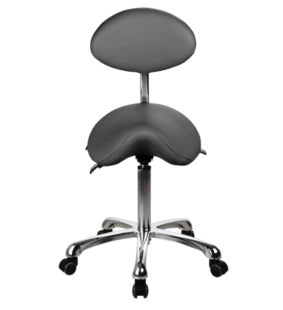 ESTHETICIAN SADDLE STOOL WITH BACKREST 1025