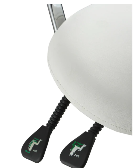 ESTHETICIAN SADDLE STOOL WITH BACKREST 1025