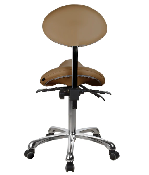 ESTHETICIAN SADDLE STOOL WITH BACKREST 1025