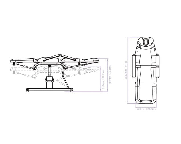 LUXURY HYDRAULIC BED 2206A